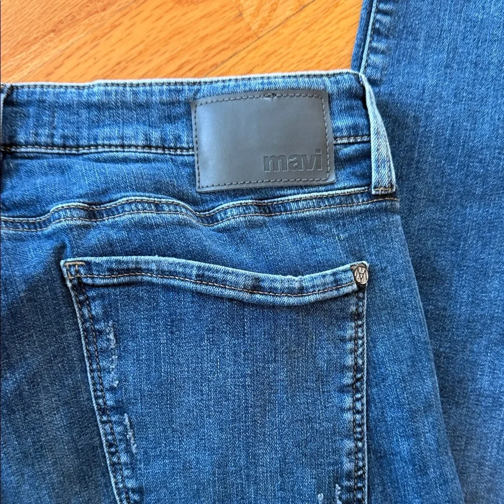 Mavi Men's Distressed Blue Jeans - Picture 4 of 5